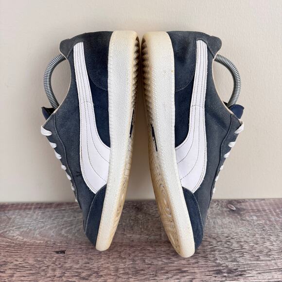 Puma Shoes Men's 10 Liga 341466 60 Suede Lace Up Sneakers Shoes Casual READ - Picture 4 of 13